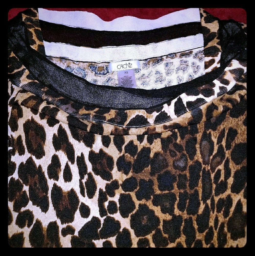 Cache Leopard Top Size XS